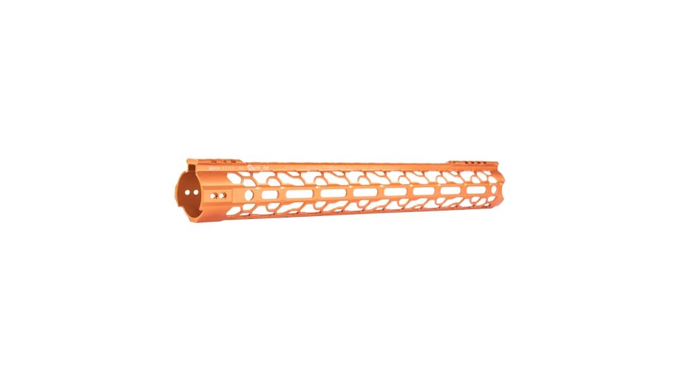 ODIN Works AR-15 15.5in O2 Lite Free Float Forend, M-LOK, Orange, F-15-ML-O2-OR