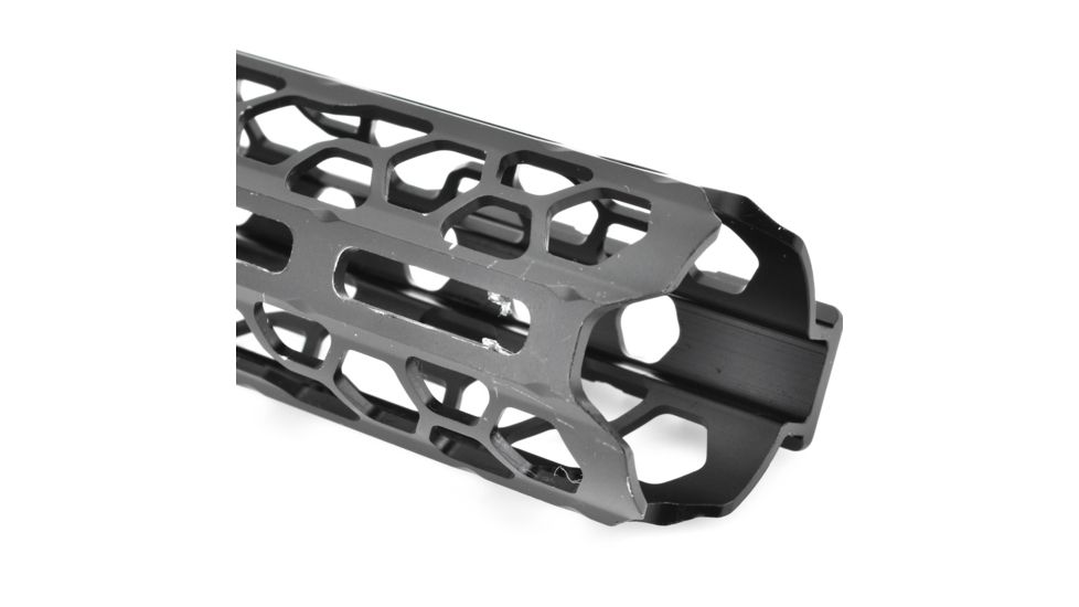 ODIN Works O2 Lite Free Float .223/5.56 M-LOK Forend, QD, Low Profile, Black, 12.5in F-12-ML-O2