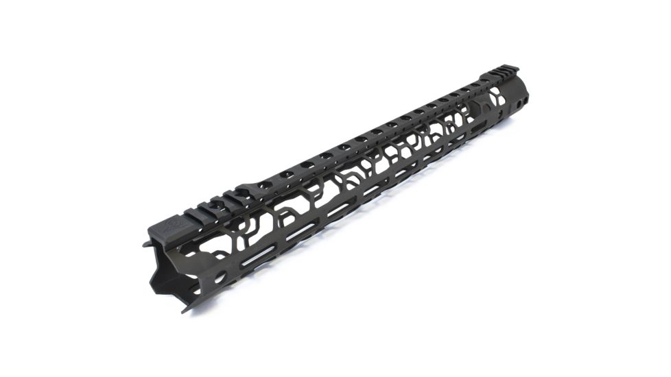 ODIN Works O2 Lite Free Float AR10 M-LOK Forend, QD, High Profile, Black, 17.5 in, F-17-ML-O2-308-2.06