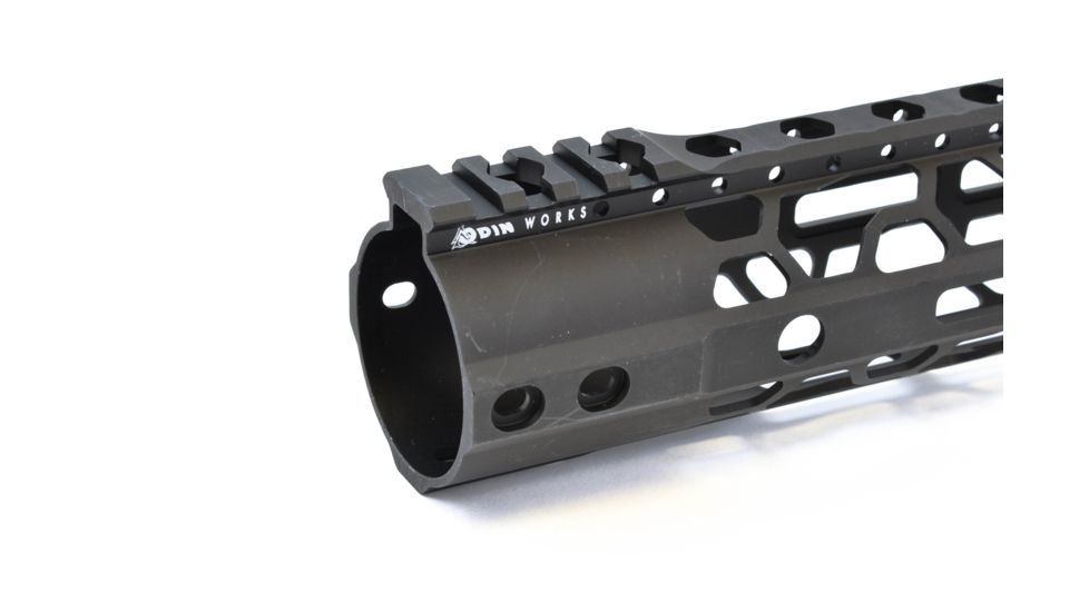 ODIN Works O2 Lite Free Float AR10 M-LOK Forend, QD, High Profile, Black, 17.5 in, F-17-ML-O2-308-2.06