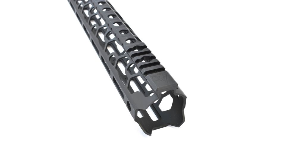 ODIN Works O2 Lite Free Float AR10 M-LOK Forend, QD, High Profile, Black, 17.5 in, F-17-ML-O2-308-2.06