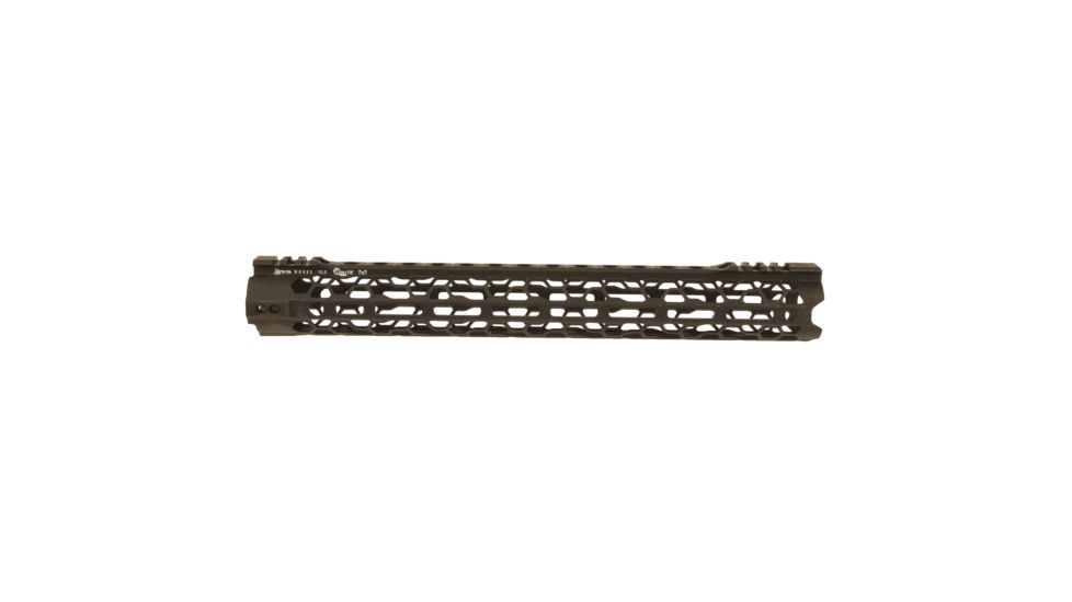 ODIN Works O2 Lite Free Float M-LOK Forend, Flat Dark Earth, 15.5in, F-15-ML-O2-FDE