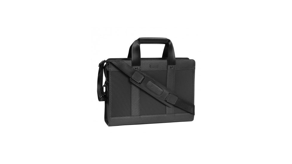 Ogio Gran Premio Nylon-Leather Brief Carrying Bag, Black NL006