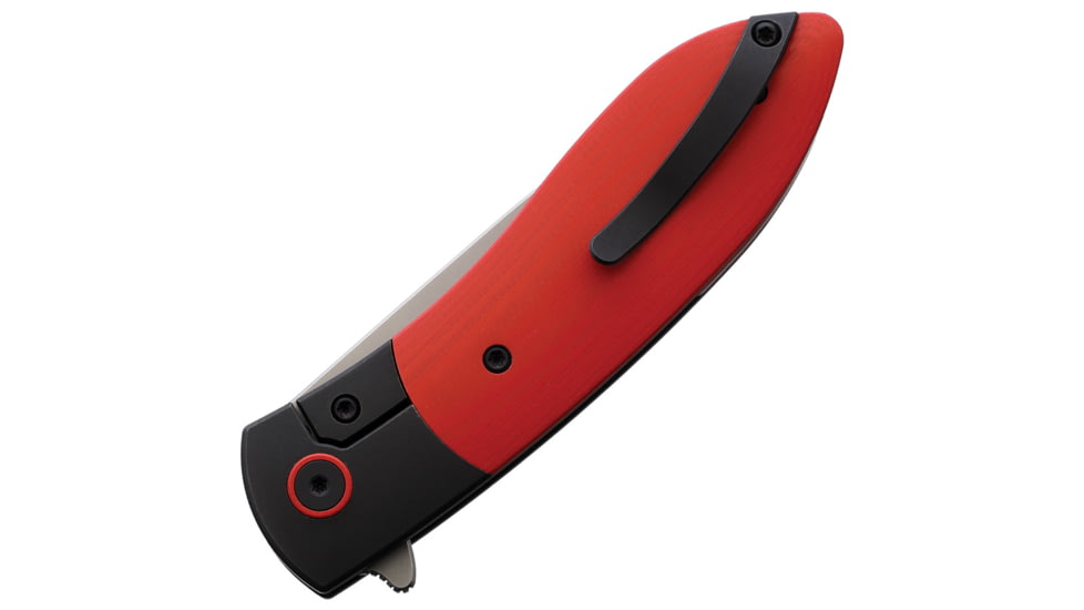 Ohlone Knives Butron Framelock Red and Black