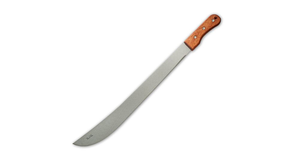 Okapi Machete - 22 3/4in Matte 1055 Carbon Steel Blade, Wood Handle, KO65240