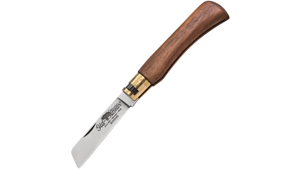 OLD BEAR Biltong Utility Folding Knife, 2.63 satin finish 420 stainless blade, Walnut handle, 9367/19-LN