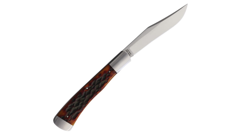 Old School Knifeworks Ruple 1 Trapper Mahogany Bone