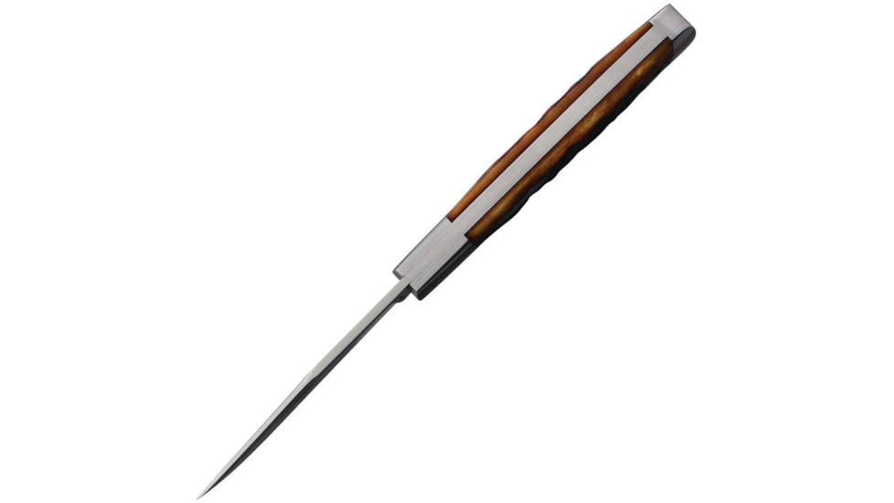 Old School Knifeworks Ruple 1 Trapper Mahogany Bone Folding Knife, 4.13in Closed, Satin VG-10 Clip Blade, Mahogany Jigged Bone Handle, RUP1MB