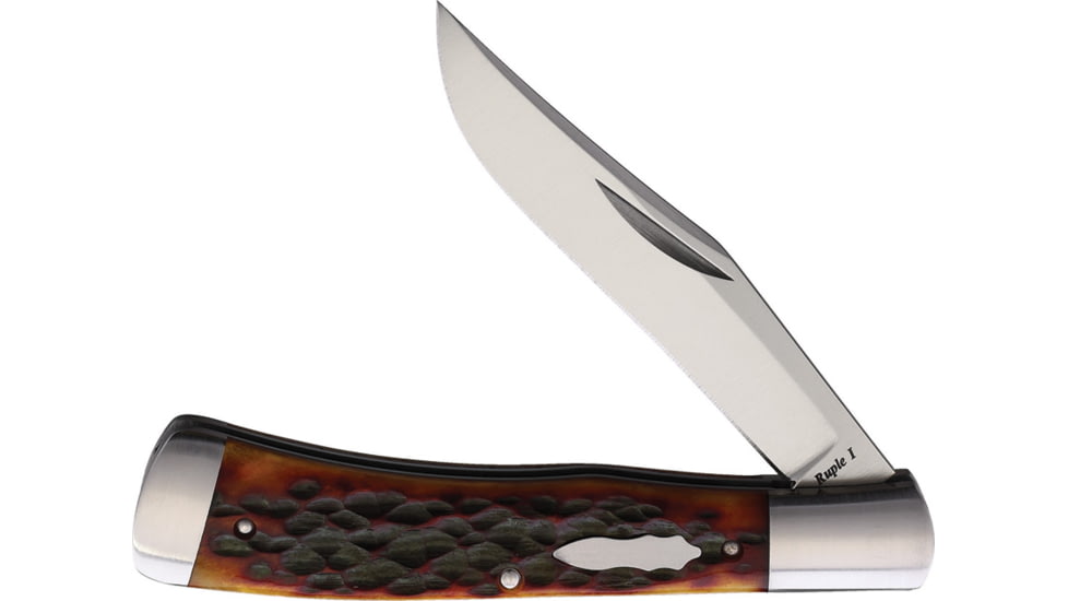 Old School Knifeworks Ruple 1 Trapper Mahogany Bone
