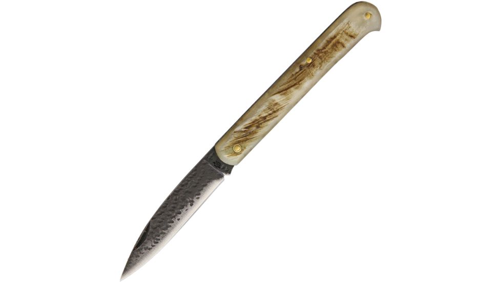 OldForge Folder Ram's Horn Folding Knife,3.25in,Ram Horn Handle OF031