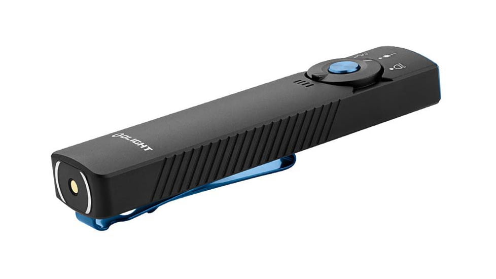 Olight Arkfeld Pro 1300 Lumens LED Rechargeable Flashlight with UV Light &amp; Green Laser, Black, ARKFELD-PRO-3R-BKV