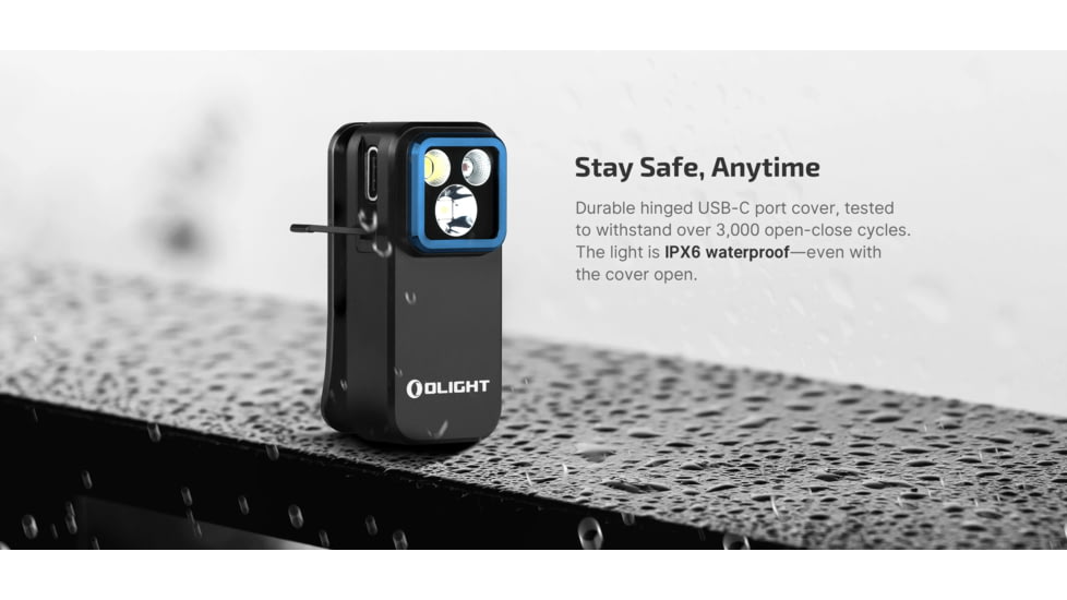 Olight Oclip Pro Lithium Ion 500 Lumens LED Flashlight, Black, Oclip Pro