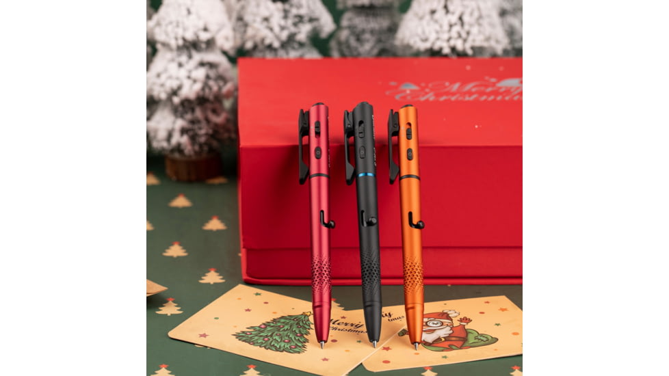 Olight O Pen 3 EDC Pen with Tip and Clip Lights and Green Laser Pointer