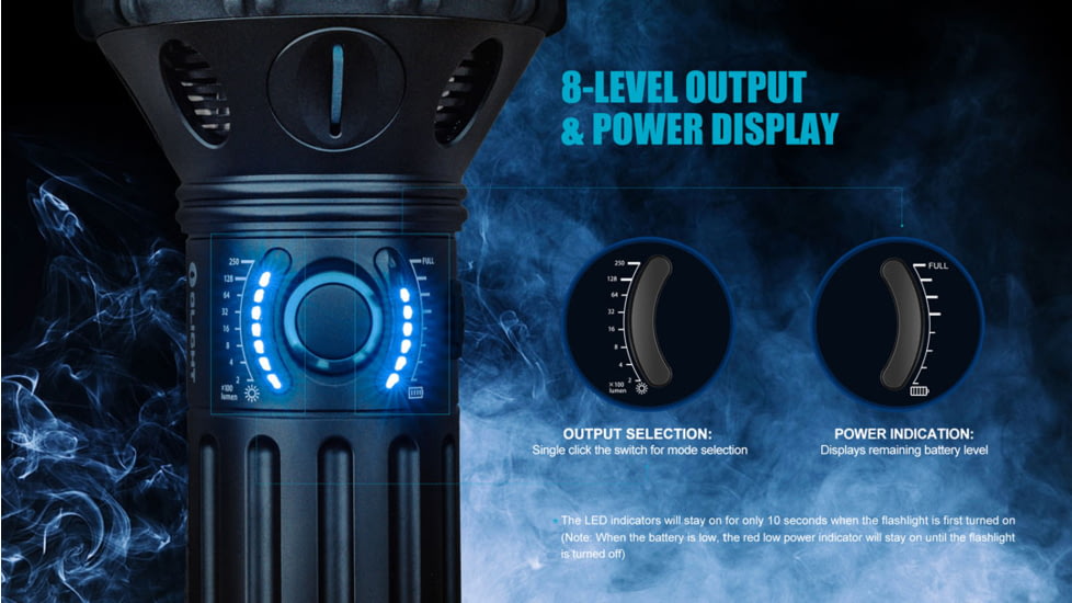 Olight X9R Marauder 25000 Lumens LED Rechargeable Flashlight