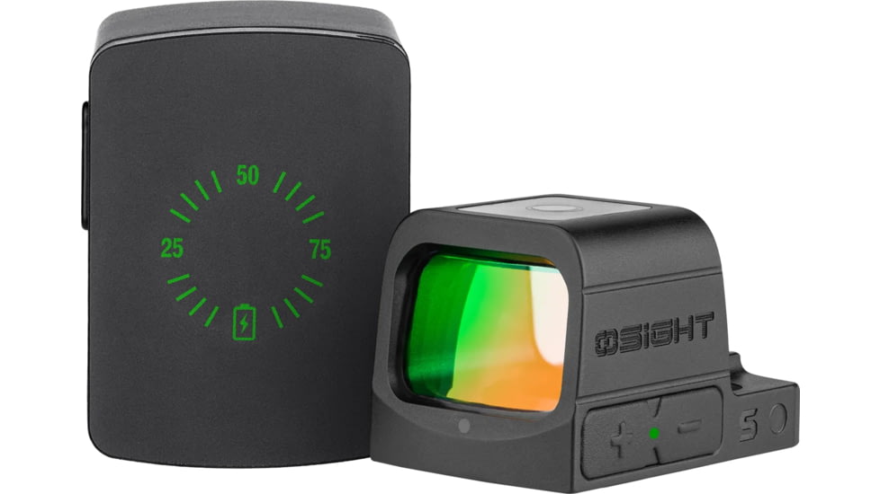 Olight Osight S 1x17-21mm Reflex Red Dot Sight, 2 MOA Dot, Black, Osight S