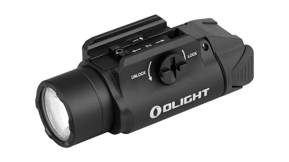 Olight PL-3R Valkyrie LED Rechargeable Mountable Tactical Flashlight, 1500 Lumen, Black, FL-OL-PL3R-BK