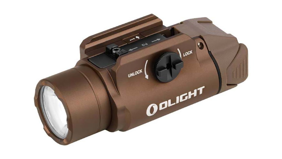 Olight PL-3R Valkyrie LED Rechargeable Mountable Tactical Flashlight, 1500 Lumen, Tan, FL-OL-PL3R-TN