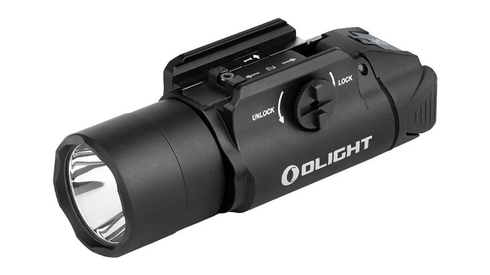 Olight PL Turbo Valkyrie LED Long Range Rail Mount Flashlight, 800 Lumen, Black, FL-OL-PLTURBO-BK