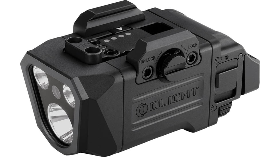 Olight PL X GL 1200 Lumen Rechargeable Mountable Lights, Black, PLXGLMB
