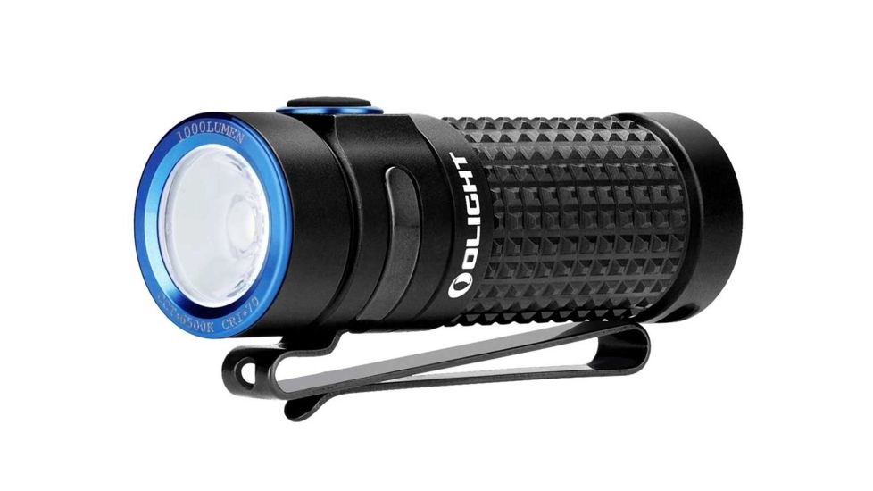 Olight S1R II Baton Rechargeable Flashlight - CREE XM-L2 U4 LED - 1000 Lumens - Uses 1 x RCR123A included, Black OLIGHT-S1R-II