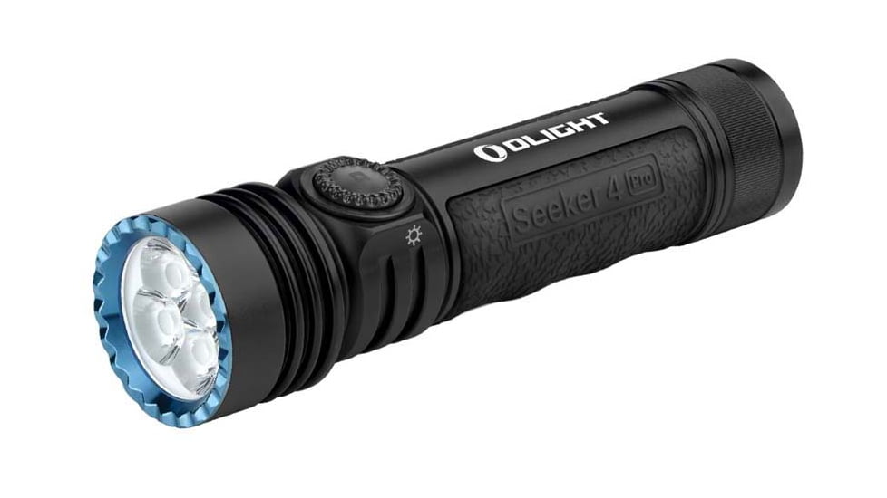 Olight Seeker 4 Pro CW LED Rechargeable Flashlight, 4600 Lumen, Black, FL-OL-SEEKER4PRO