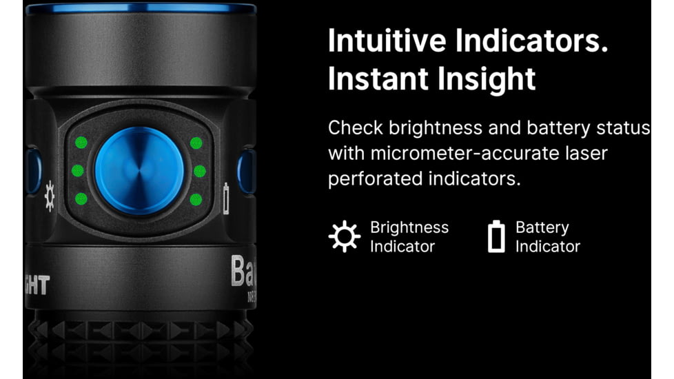 Olight Baton 4 Premium 1300 Lumens LED Rechargeable EDC Flashlight with Wireless Charging Case