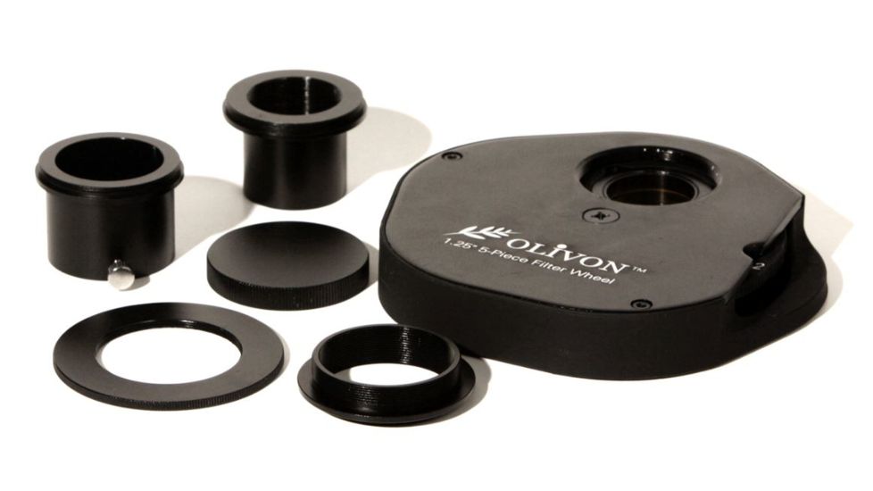 Olivon Filter 1.25in 5-Piece Wheel Kit with 5 Filters, Black, Small OLFW5F-US
