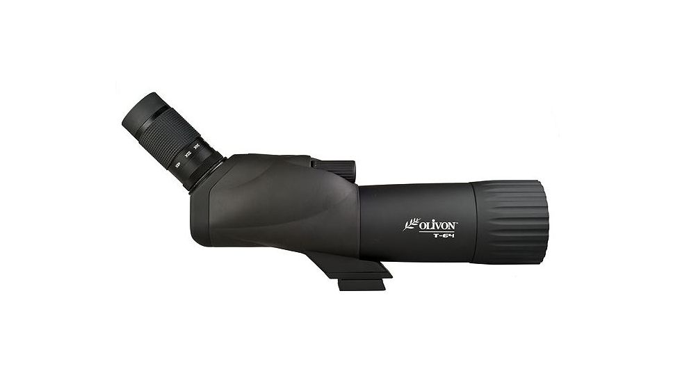 Olivon T-64 64mm Angled Spotting Scope, Black, Medium OLT64-US