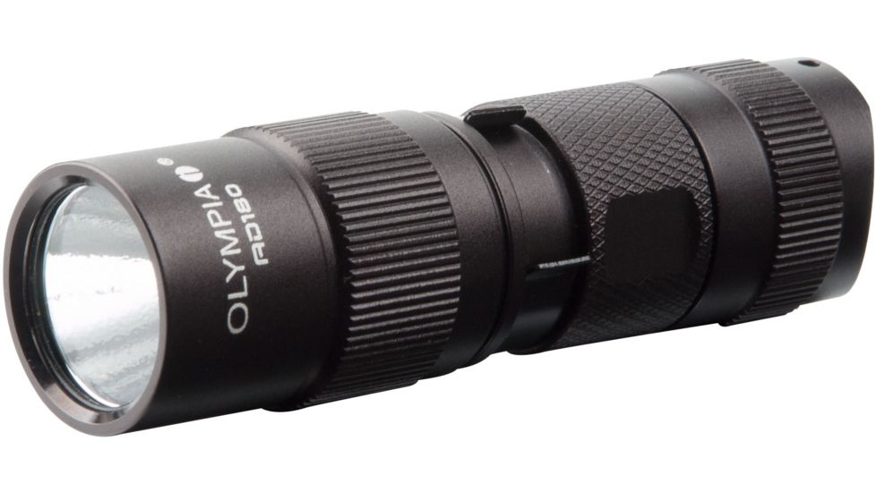 Olympia AD180 High-Performance Flashlight, Black AD180