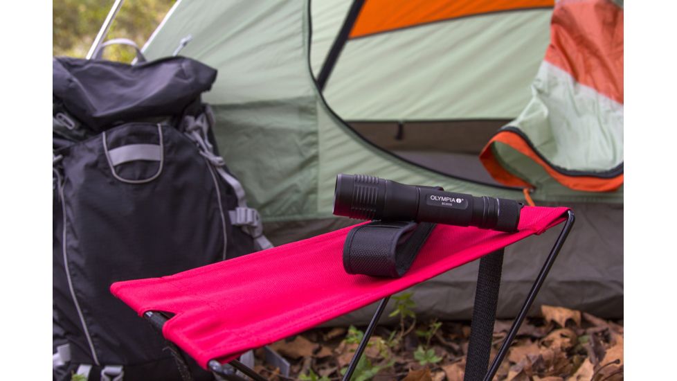 Olympia RG245 High-Performance Rugged Flashlight, Black RG245