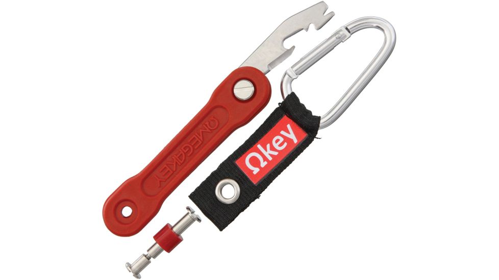 OMEGAKEY Lifesaver Multi-Tool Red, Red, Composition Handle OMG02R