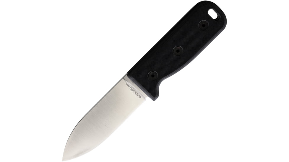 Ontario Knife Black Bird SK-4 Second Knife, 8in Overall, 4in Satin Finish Stainless Spear Point Blade, Gray G10 Handle, 7504SEC