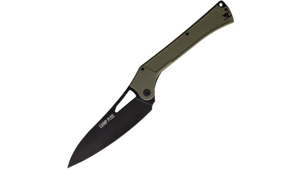 Ontario Knife Camp Plus EDC Linerlock Grn, ON4325