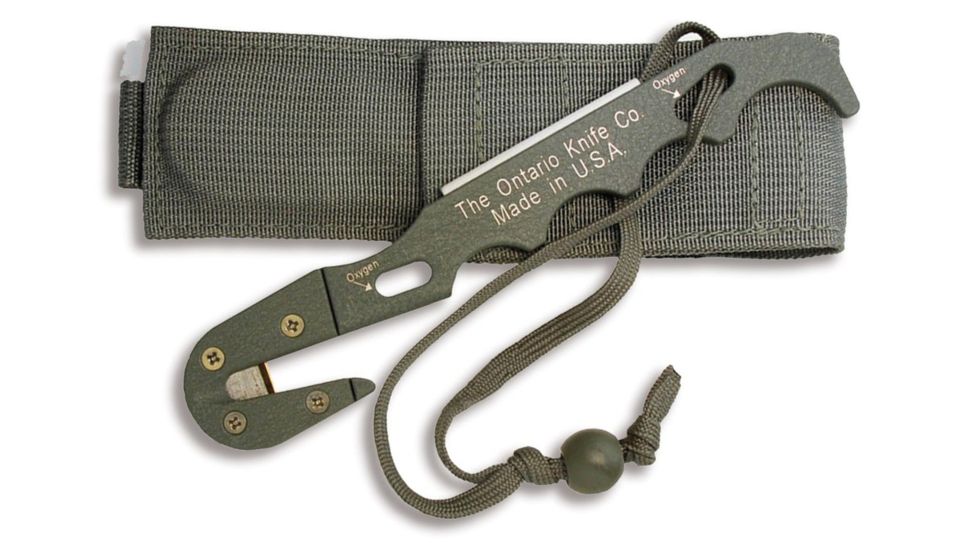 Ontario Knife OKC CB Model 1 Strap Cutter with Sheath, 1421CP