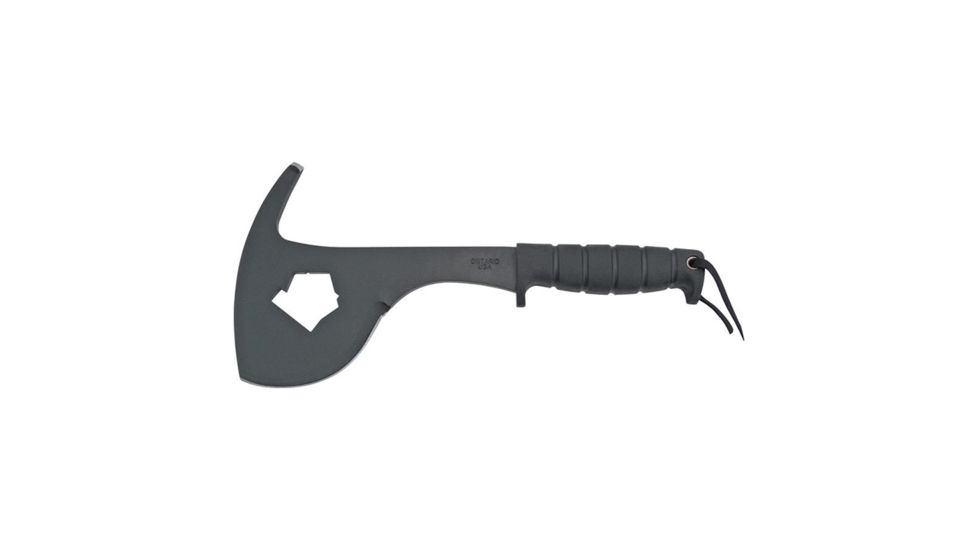 Ontario Knife Sp16 Spax, 8in 1095 Carbon Steel Blade, Black Kraton Handle, 8420