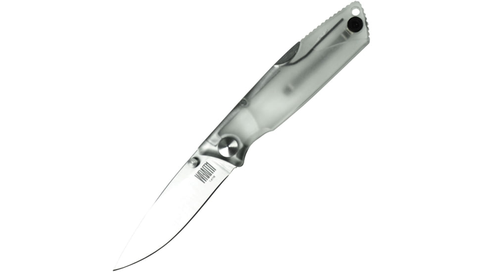 Ontario Knife Wraith Lockback Ice Series Folding Knife, 2.63 satin finish 1.4116 stainless blade, Clear plastic handle, 8798CL