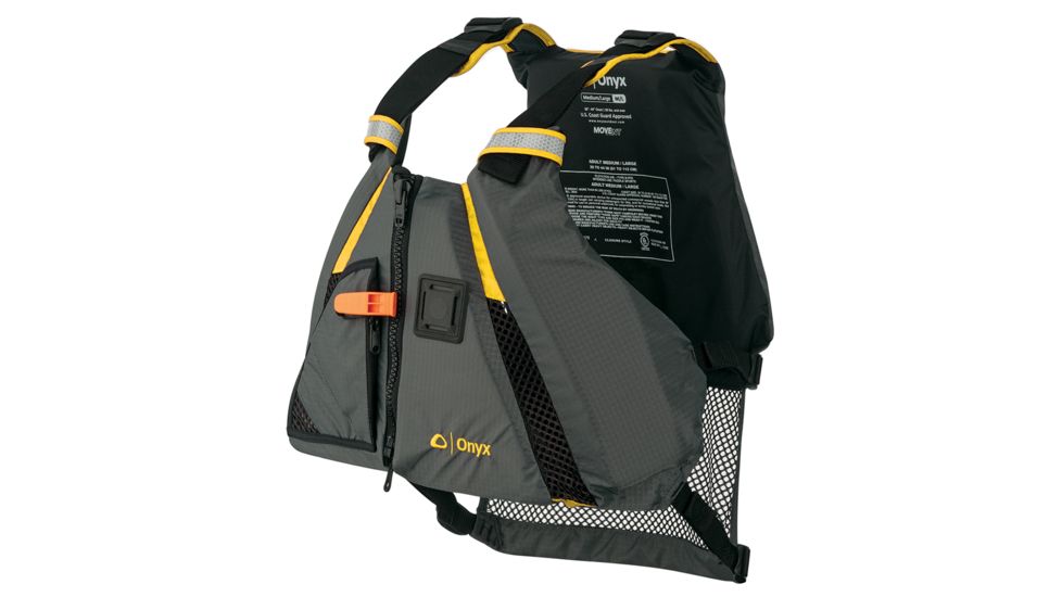 Onyx Outdoor MoveVent Dynamic Paddle Sports Vest - Yellow/Grey - XL/XXL 68638