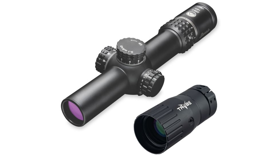 OP Exclusive - Burris 1-8x24 XTR II Rifle Scope,Matte Black,Ballistic Circle Dot FFP 201018 w/ Trybe Optics Enhancer - Magnification Doubler