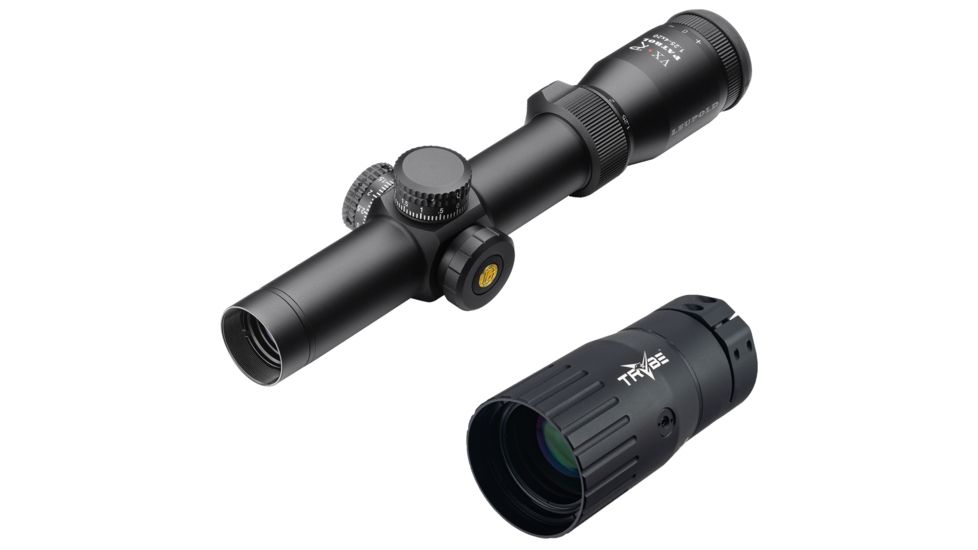 OP Exclusive - Leupold VX-R Patrol 1.25x20mm Matte FireDot SPR 113769 w/ Trybe Optics Enhancer - Magnification Doubler