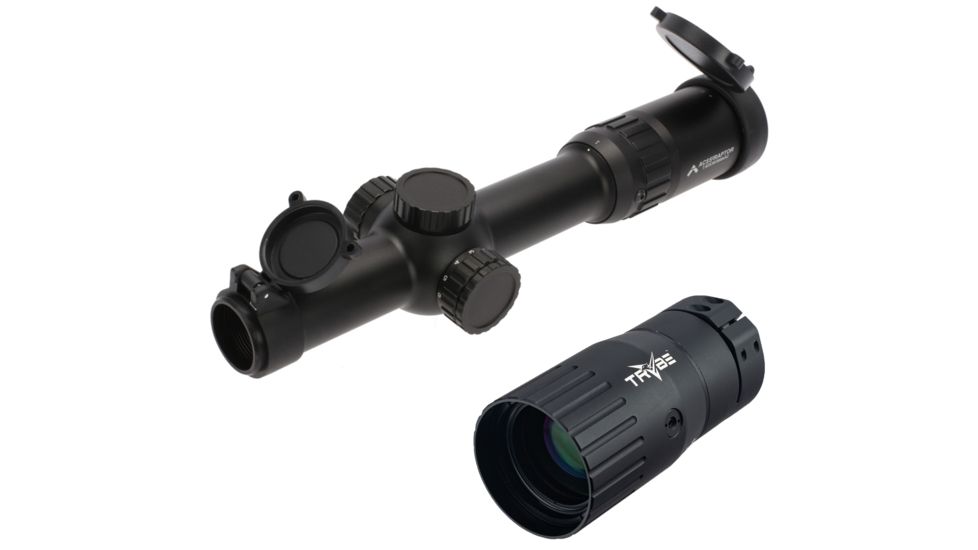 Primary Arms SLx 1-6X24mm FFP Scope w/ ACSS Raptor 7.62 Reticle, Black, PA1-6X24FFP-R-7.62 w/ TRYBE Optics Enhancer - Magnification Doubler