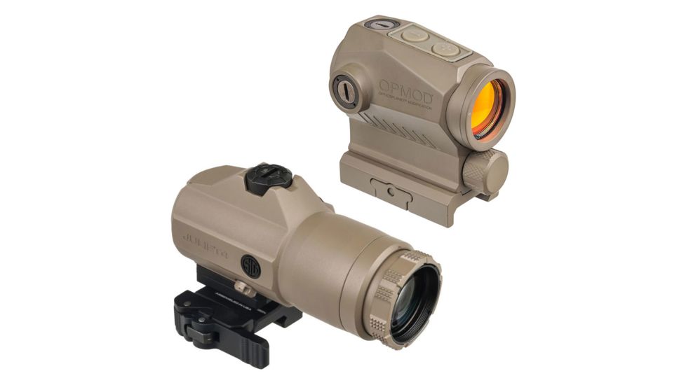 SIG SAUER OPMOD Romeo5 XDR 1x20mm Compact Red Dot Sight, 2 MOA Dot/65 MOA Circle Dot Reticle w/Red Dot Magnifier, Flat Dark Eath