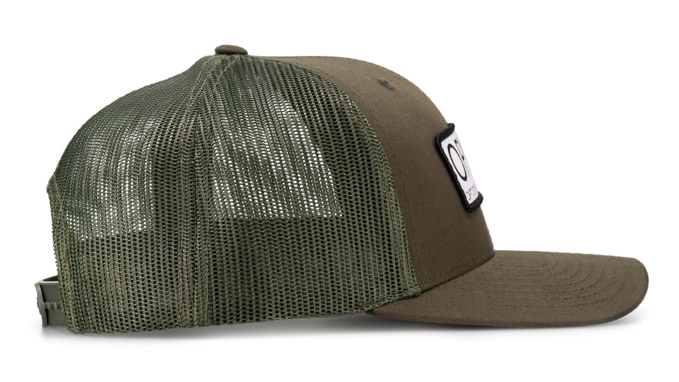 OPMOD Trucker Hat Embroidered Patch, Dark Loden/Loden, OPMDark LLodden