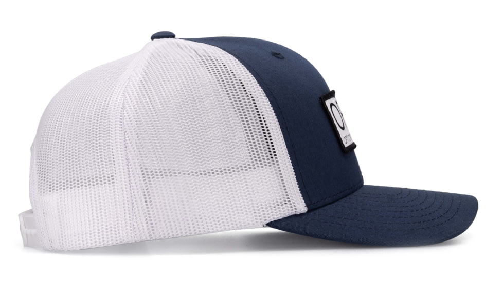 OPMOD Trucker Hat Embroidered Patch, Dark Navy/White, OPMDarkNavy/White