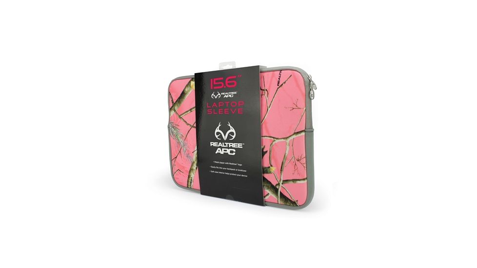 Browning Eyewear 15.6 Laptop Sleeve, RealTree Pink Camo RT-SLVP