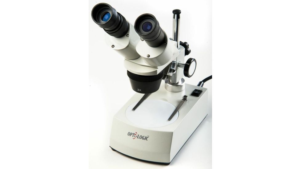 Opti-Logic 10X, 2X-4X Microsope without Light Kit, White 00620
