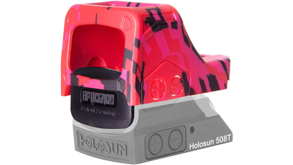OpticGard Scope Cover for Holosun 508T, Passion Red Camo, OGH508TDEG82