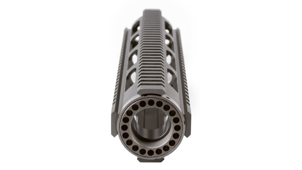 OpticsPlanet Exclusive OpticsPlanet 12.6 inch Quad Rail, Free Float Handguard, Rifle Length, Black, QRFR12