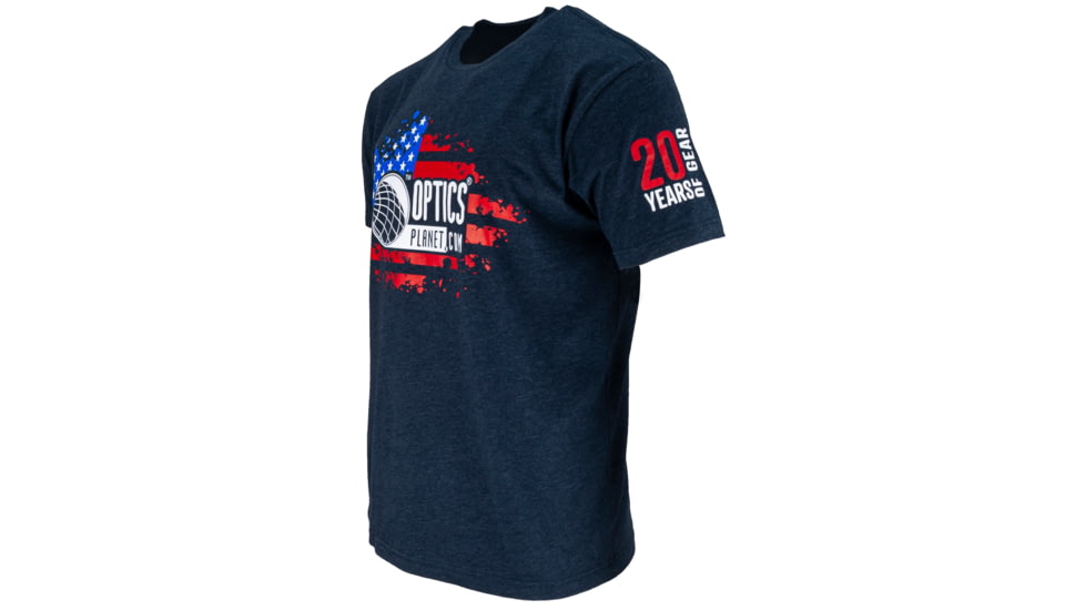 OpticsPlanet Exclusive OpticsPlanet 20th Anniversary T-Shirt - Men's, Navy Blue, Small, N6210-OP-SM