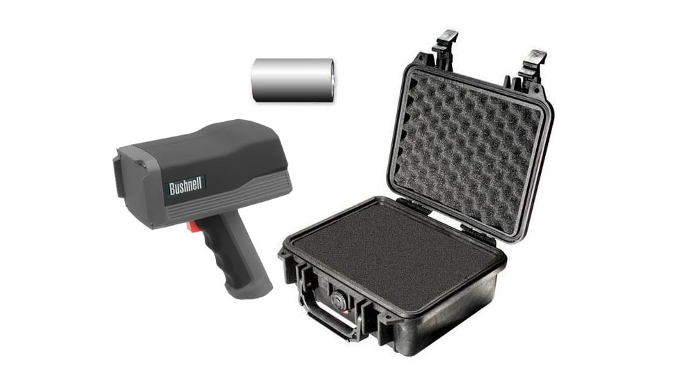 OpticsPlanet Exclusive Bushnell Speedster 3 Radar Gun, Pelican Case and Batteries 101921-KIT
