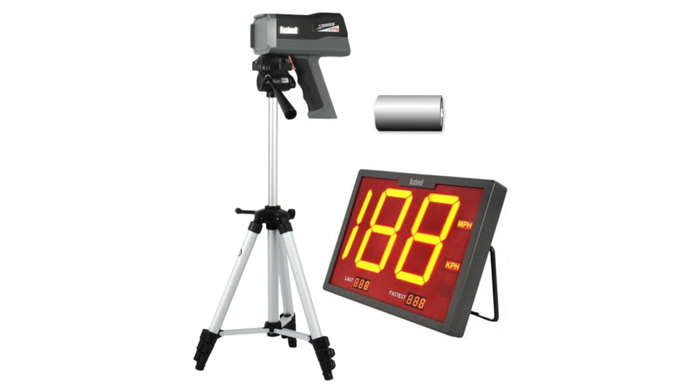 OpticsPlanet Exclusive Bushnell Speedster 3 Radar Gun, Tripod and Wireless SpeedScreen Display 101922
